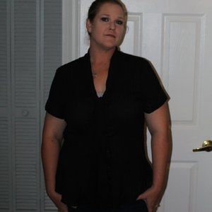 Covington Black dress blouse